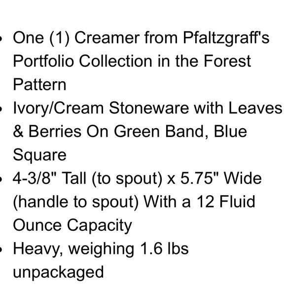 Pfaltzgraph Forest Pitcher - Picture 10 of 10